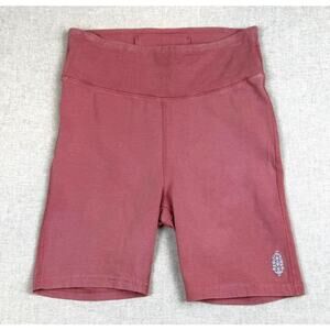 Free People FP Movement Biker Gym Workout Shorts Dusty Pink High Rise Small